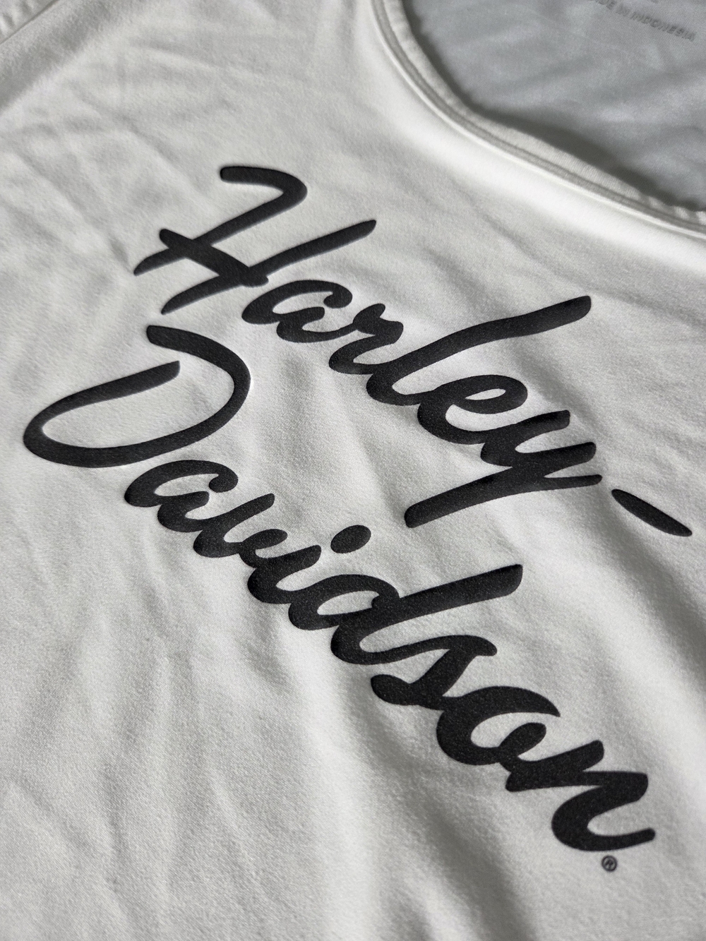 Harley-Davidson White Logo Long Sleeve Top & Printed Pajama Pants - Picture 4 of 7